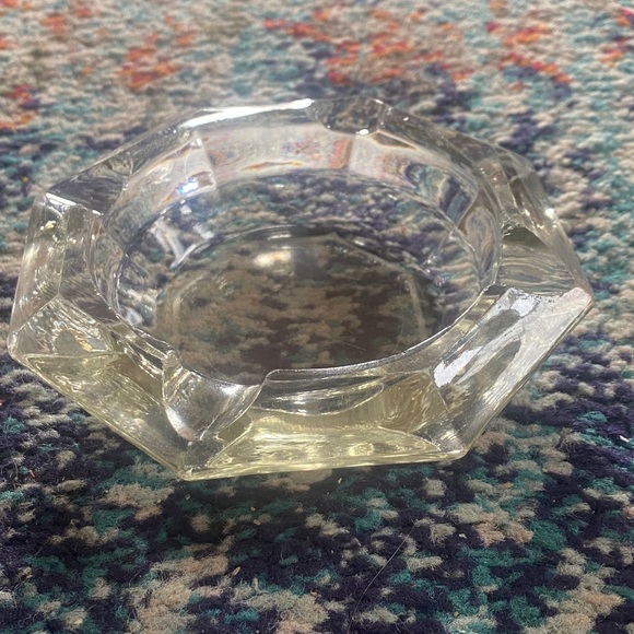 Retro Vintage Mid Century Modern Glass Ashtray - Picture 2 of 3
